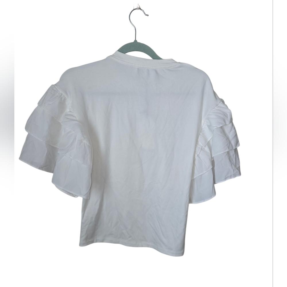 New English Factory Layered Ruffles Top Small - Picture 7 of 8